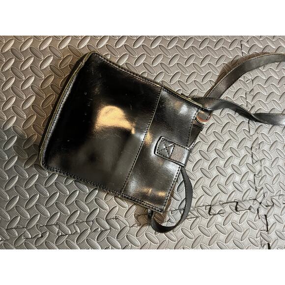 Patricia Nash Coin Venezia Crossbody Black Leather Bag Purse - Picture 4 of 11